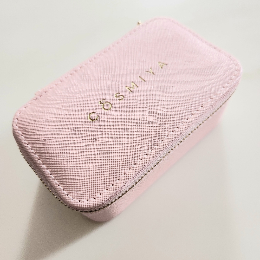 Cosmiya Small Pink Travel Jewelry Case
